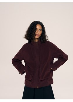 Reserved - Kurtka z imitacji zamszu - burgundowy ze sklepu Reserved w kategorii Kurtki damskie - zdjęcie 188929815