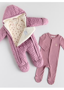 Reserved - Bawełniany pajacyk 2 pack - jasnofioletowy ze sklepu Reserved w kategorii Komplety niemowlęce - zdjęcie 188930018