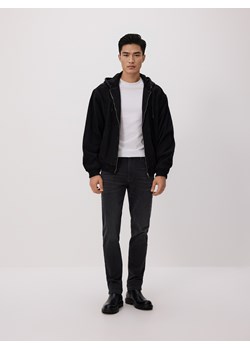 Reserved - Jeansy slim z efektem sprania - szary ze sklepu Reserved w kategorii Jeansy męskie - zdjęcie 188930237