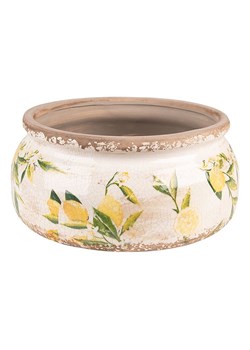 Clayre &amp; Eef Doniczka w kolorze żółtym - wys. 9 x Ø 20 cm ze sklepu Limango Polska w kategorii Doniczki i osłonki - zdjęcie 188931788