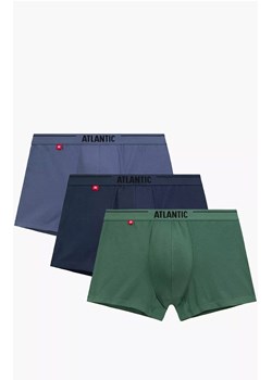 Atlantic 3-pack bawełniane bokserki męskie 3MH-011-DENJ/IND/ZIEC, Kolor niebiesko-zielony, Rozmiar XL, ATLANTIC ze sklepu Intymna w kategorii Majtki męskie - zdjęcie 188932789