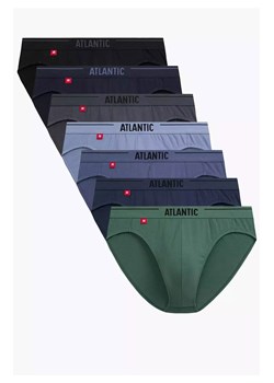 Atlantic 7-pack slipy męskie sport 7SMP-002-GRF/CZA/NIE/DEN/IND/ZIEC/GRA, Kolor czarno-niebiesko-zielony, Rozmiar L, ATLANTIC ze sklepu Intymna w kategorii Majtki męskie - zdjęcie 188932809