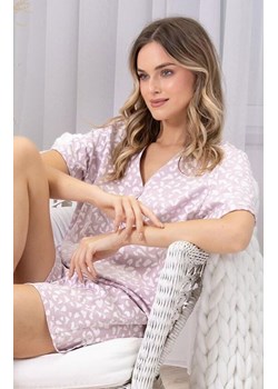 Rozpinana piżama damska 1709 Samanta, Kolor beżowy-wzór, Rozmiar S, Leveza ze sklepu Intymna w kategorii Piżamy damskie - zdjęcie 188932859