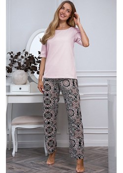 Piżama damska wiskoza Desert Rose, Kolor różowy-wzór, Rozmiar S, Momenti per me ze sklepu Intymna w kategorii Piżamy damskie - zdjęcie 188932919