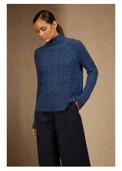 Perfect Cashmere Kaszmirowy sweter "Mairead" w kolorze niebieskim ze sklepu Limango Polska w kategorii Swetry damskie - zdjęcie 188934117