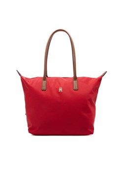 Tommy Hilfiger Torebka Popette Tote AW0AW17711 Czerwony ze sklepu MODIVO w kategorii Torby Shopper bag - zdjęcie 188935175
