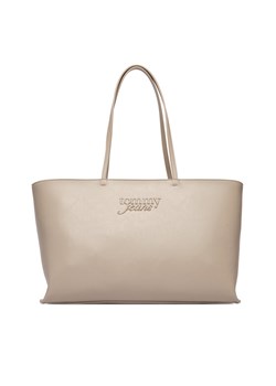 Tommy Jeans Torebka Tjw Must Tote AW0AW18455 Beżowy ze sklepu MODIVO w kategorii Torby Shopper bag - zdjęcie 188935196