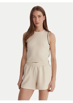 Guess Top V6GP17 K3215 Écru Regular Fit ze sklepu MODIVO w kategorii Bluzki damskie - zdjęcie 188935319