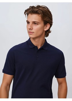 Reserved - Koszulka polo regular fit - granatowy ze sklepu Reserved w kategorii T-shirty męskie - zdjęcie 188939288