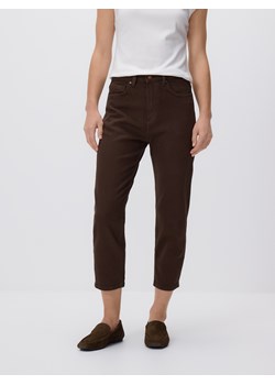 Reserved - Jeansy mom fit z krótszą nogawką - dark grey jeans ze sklepu Reserved w kategorii Jeansy damskie - zdjęcie 188940015