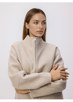 Reserved - Kurtka handmade z wełną - beżowy ze sklepu Reserved w kategorii Kurtki damskie - zdjęcie 188940236