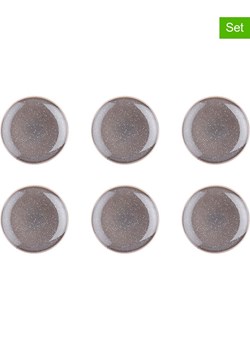 Björn Talerzyki deserowe (6 szt.) "Stellar" w kolorze szarobrązowym - Ø 22 cm ze sklepu Limango Polska w kategorii Naczynia - zdjęcie 188941495