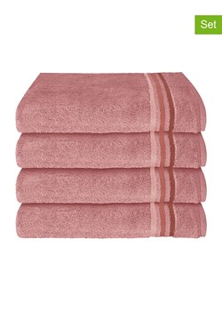 Schiesser Ręczniki (4 szt.) "Skyline" w kolorze jasnoróżowym do rąk ze sklepu Limango Polska w kategorii Ręczniki - zdjęcie 188941958