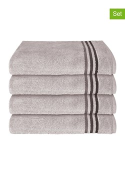 Schiesser Ręczniki (4 szt.) "Skyline" w kolorze jasnoszarym do rąk ze sklepu Limango Polska w kategorii Ręczniki - zdjęcie 188941976