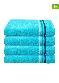 Schiesser Ręczniki (4 szt.) "Skyline" w kolorze turkusowym do rąk ze sklepu Limango Polska w kategorii Ręczniki - zdjęcie 188941989