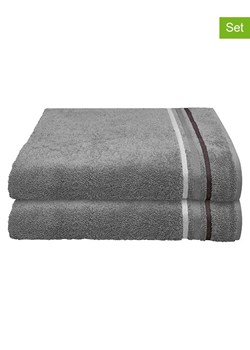 Schiesser Ręczniki prysznicowe (2 szt.) ''Skyline" w kolorze antracytowym ze sklepu Limango Polska w kategorii Ręczniki - zdjęcie 188942007
