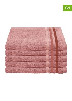 Schiesser Ręczniki (5 szt.) "Skyline" w kolorze jasnoróżowym dla gości ze sklepu Limango Polska w kategorii Ręczniki - zdjęcie 188942037