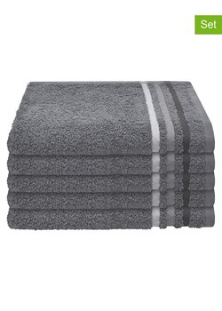 Schiesser Ręczniki (5 szt.) ''Skyline" w kolorze antracytowym dla gości ze sklepu Limango Polska w kategorii Ręczniki - zdjęcie 188942046