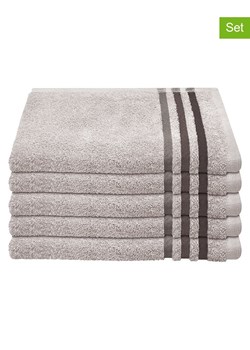 Schiesser Ręczniki (5 szt.) ''Skyline" w kolorze jasnoszarym dla gości ze sklepu Limango Polska w kategorii Ręczniki - zdjęcie 188942055