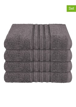 Schiesser Ręczniki (4 szt.) "Milano" w kolorze antracytowym do rąk ze sklepu Limango Polska w kategorii Ręczniki - zdjęcie 188942115