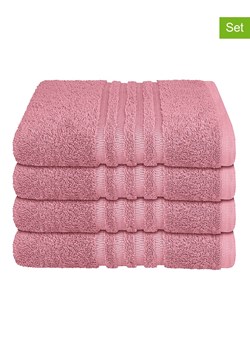 Schiesser Ręczniki (4 szt.) "Milano" w kolorze jasnoróżowym do rąk ze sklepu Limango Polska w kategorii Ręczniki - zdjęcie 188942137