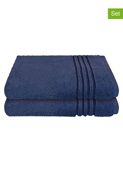 Schiesser Ręczniki prysznicowe (2 szt.) ''Milano'' w kolorze granatowym ze sklepu Limango Polska w kategorii Ręczniki - zdjęcie 188942146