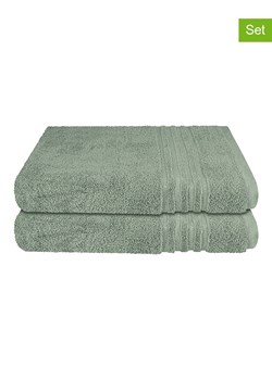 Schiesser Ręczniki prysznicowe (2 szt.) "Milano" w kolorze jasnozielonym ze sklepu Limango Polska w kategorii Ręczniki - zdjęcie 188942167