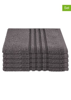 Schiesser Ręczniki (5 szt.) ''Milano'' w kolorze antracytowym dla gości ze sklepu Limango Polska w kategorii Ręczniki - zdjęcie 188942185