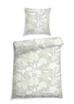 Schiesser Komplet pościeli satynowej "Elise" w kolorze jasnoszaro-zielonym ze sklepu Limango Polska w kategorii Pościele - zdjęcie 188942307
