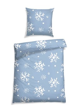 Schiesser Komplet pościeli flanelowej "Skadi" w kolorze błękitnym ze sklepu Limango Polska w kategorii Pościele - zdjęcie 188942386