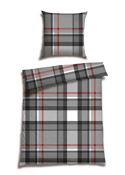 Schiesser Komplet pościeli flanelowej "Talisa" w kolorze szarym ze sklepu Limango Polska w kategorii Pościele - zdjęcie 188942396