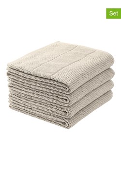 Schiesser Ręczniki (4 szt.) "Turin" w kolorze beżowym do rąk ze sklepu Limango Polska w kategorii Ręczniki - zdjęcie 188942525