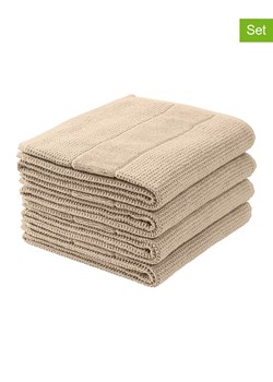 Schiesser Ręczniki (4 szt.) "Turin" w kolorze beżowym do rąk ze sklepu Limango Polska w kategorii Ręczniki - zdjęcie 188942539