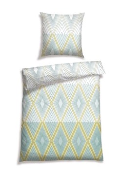 Schiesser Komplet pościeli renforcé "Roji" w kolorze błękitno-zielonym ze sklepu Limango Polska w kategorii Pościele - zdjęcie 188942687