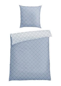 Schiesser Komplet pościeli flanelowej "Mabel" w kolorze błękitnym ze sklepu Limango Polska w kategorii Pościele - zdjęcie 188942855