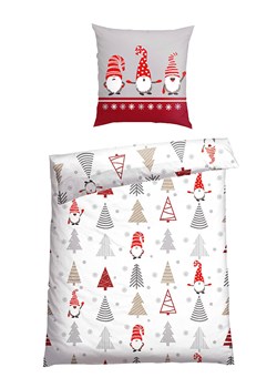 Schiesser Komplet pościeli flanelowej "Maren" w kolorze biało-czerwonym ze sklepu Limango Polska w kategorii Pościele - zdjęcie 188942909