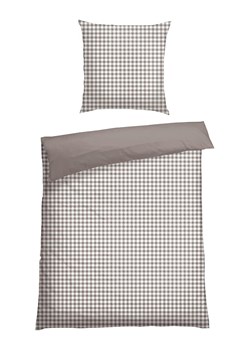 Schiesser Komplet pościeli renforcé "Vichy" w kolorze biało-szarym ze sklepu Limango Polska w kategorii Pościele - zdjęcie 188942935