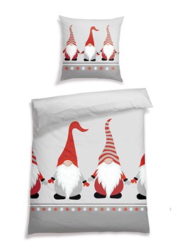 Schiesser Komplet pościeli flanelowej "Balduin" w kolorze szaro-czerwonym ze sklepu Limango Polska w kategorii Pościele - zdjęcie 188943078