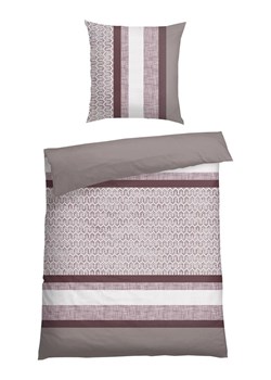 Schiesser Komplet pościeli renforcé "Siena" w kolorze beżowo-czerwonym ze sklepu Limango Polska w kategorii Pościele - zdjęcie 188943079