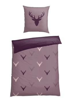 Schiesser Komplet pościeli flanelowej "Emil" w kolorze fioletowym ze sklepu Limango Polska w kategorii Pościele - zdjęcie 188943096