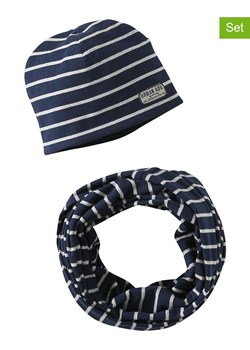 vertbaudet 2-częściowy zestaw w kolorze granatowym ze sklepu Limango Polska w kategorii Czapki dziecięce - zdjęcie 188943638