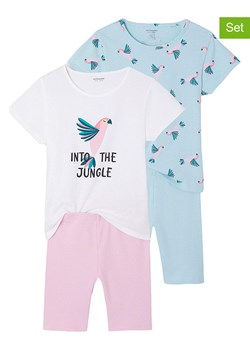 vertbaudet Piżamy (2 szt.) w kolorze błękitno-jasnoróżowo-białym ze sklepu Limango Polska w kategorii Piżamy dziecięce - zdjęcie 188944505