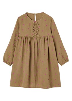 vertbaudet Sukienka w kolorze oliwkowym ze sklepu Limango Polska w kategorii Sukienki dziewczęce - zdjęcie 188944726