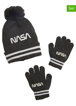 vertbaudet 2-częściowy zestaw w kolorze antracytowym ze sklepu Limango Polska w kategorii Czapki dziecięce - zdjęcie 188945088