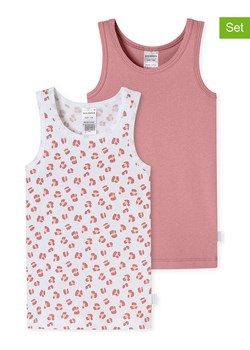 Schiesser Podkoszulki (2 szt.) w kolorze biało-jasnoróżowym ze sklepu Limango Polska w kategorii Podkoszulki dziecięce - zdjęcie 188945297