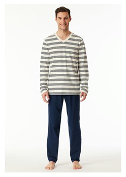 Schiesser Piżama w kolorze kremowo-granatowym ze sklepu Limango Polska w kategorii Piżamy męskie - zdjęcie 188945739