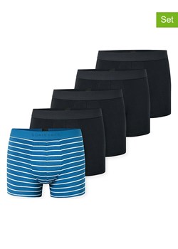 Schiesser Bokserki (5 par) w kolorze niebiesko-czarnym ze sklepu Limango Polska w kategorii Majtki męskie - zdjęcie 188945826