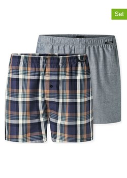 Schiesser Bokserki (2 pary) w kolorze fioletowo-szarym ze sklepu Limango Polska w kategorii Majtki męskie - zdjęcie 188945829