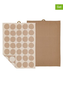 SÖDAHL Ściereczki (2 szt.) "Bubbles" w kolorze beżowym do naczyń - 70 x 50 cm ze sklepu Limango Polska w kategorii Ścierki kuchenne - zdjęcie 188946295