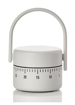 Zone Denmark Timer kuchenny "Singles" w kolorze jasnoszarym - wys. 8,9 x Ø 5,4 cm ze sklepu Limango Polska w kategorii Akcesoria kuchenne - zdjęcie 188946475